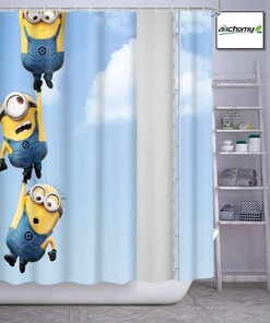Anime Bathtubs Bathroom Curtain Decoration Washable Fabric Waterproof Shower Curtain for Modern Hotel Decor Gifts for Women Man
