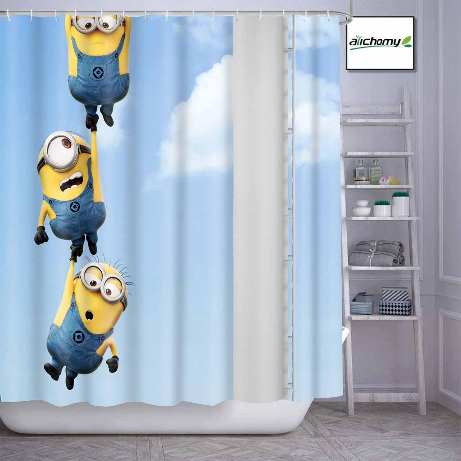 Anime Bathtubs Bathroom Curtain Decoration Washable Fabric Waterproof Shower Curtain for Modern Hotel Decor Gifts for Women Man