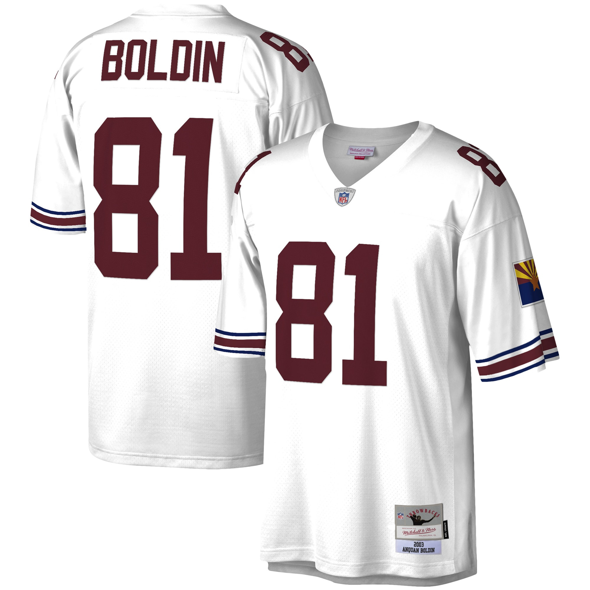 Anquan Boldin Arizona Cardinals Mitchell & Ness 2003 Legacy Replica Jersey - White Nfl