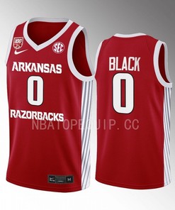 Anthony Black 00 Arkansas Razorbacks 2022-23 100 Season Uniform Jersey College Basketball Red