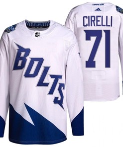 Anthony Cirelli 2022 Stadium Series Lightning 71 White Primegreen Jersey Jersey