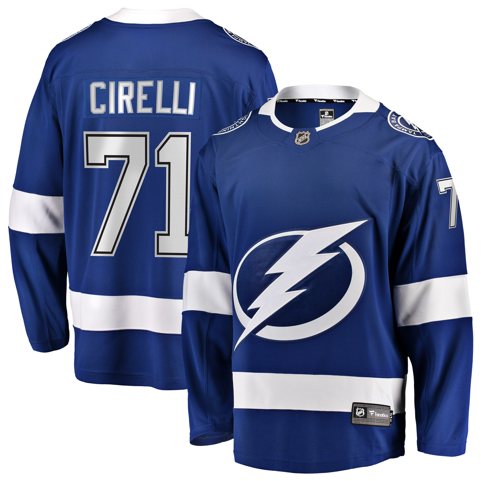 Anthony Cirelli Tampa Bay Lightning Fanatics Branded Home Breakaway Player Jersey - Blue Nhl
