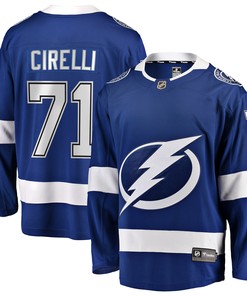 Anthony Cirelli Tampa Bay Lightning Fanatics Branded Home Breakaway Player Jersey - Blue Nhl