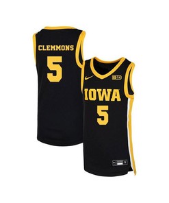 Anthony Clemmons 5 Iowa Hawkeyes Elite Basketball Men Jersey - Black