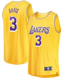 Anthony Davis Los Angeles Lakers Fanatics Branded 2021/22 Fast Break Replica Jersey - Icon Edition - Gold Nba