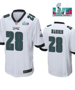 Anthony Harris 28 Philadelphia Eagles Super Bowl LVII Game Player Men Jersey - White