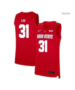 Anthony Lee 31 Ohio State Buckeyes Elite Basketball Youth Jersey - Red