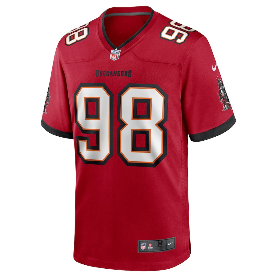 Anthony Nelson 98 Tampa Bay Buccaneers Game Jersey - Red