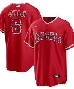 Anthony Rendon Los Angeles Angels Alternate Replica Player Name Jersey - Red Mlb