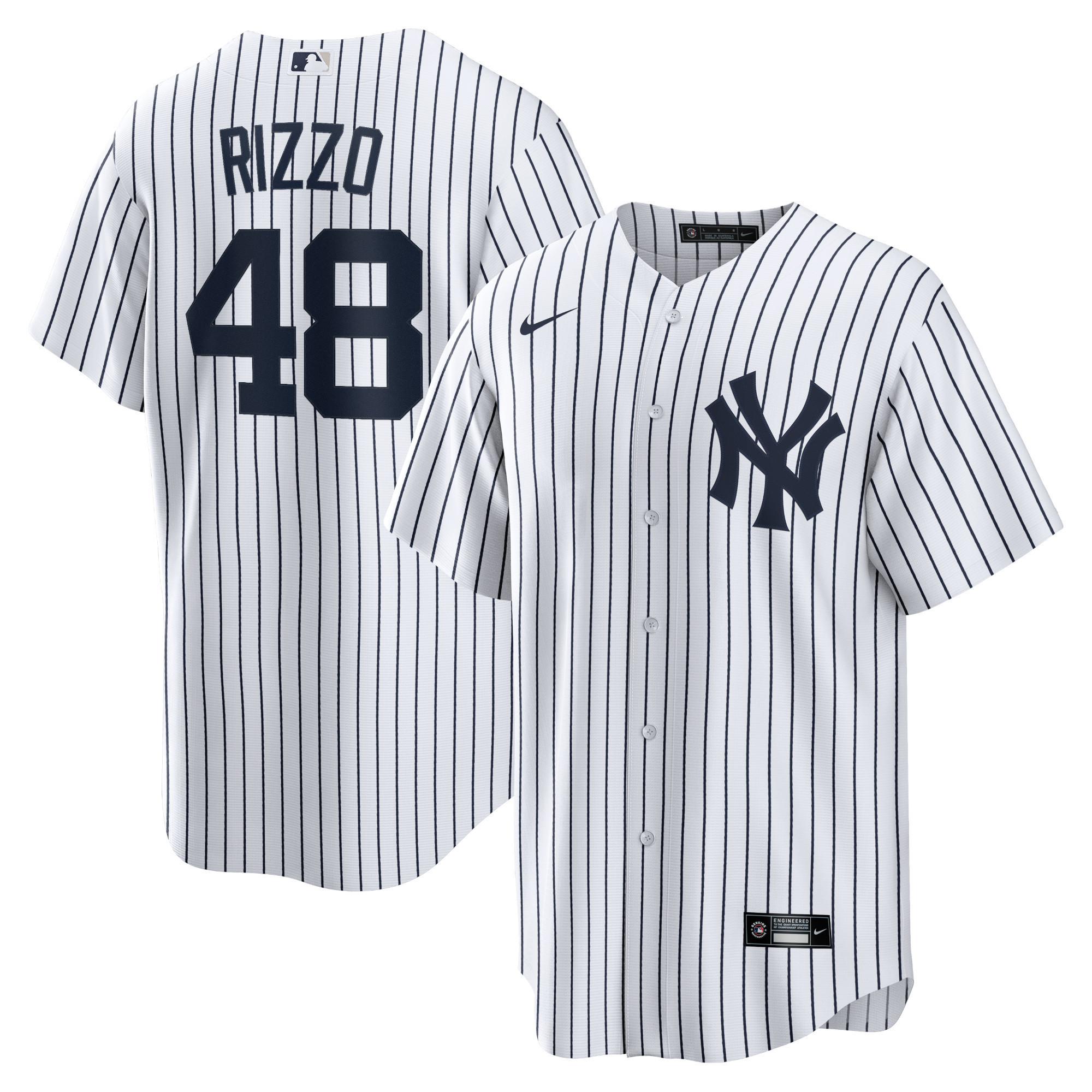 Anthony Rizzo New York Yankees Home Official Replica Player Jersey - White Mlb