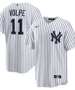 Anthony Volpe 11 New York Yankees Home Men Jersey - White
