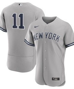 Anthony Volpe 11 New York Yankees Road Elite Jersey - Gray