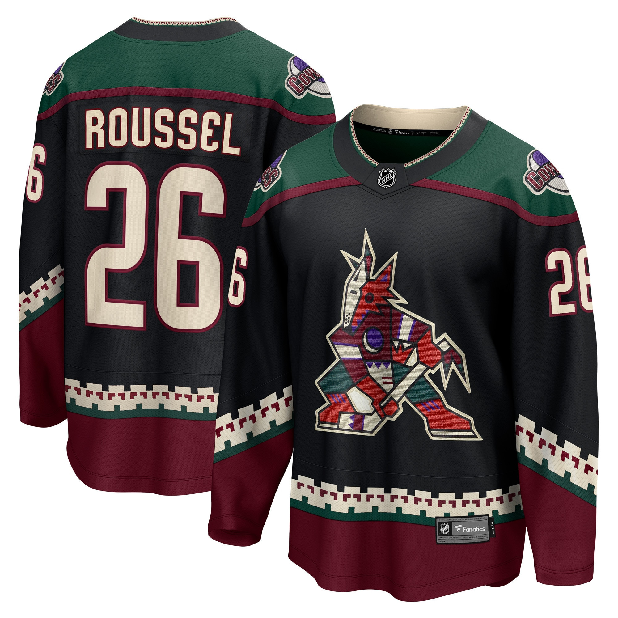 Antoine Roussel Arizona Coyotes Fanatics Branded Home Breakaway Player Jersey - Black Nhl