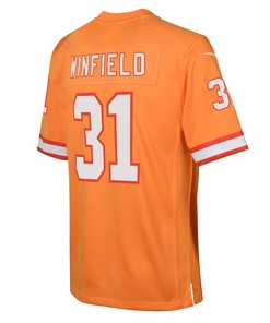 Antoine Winfield Jr. 31 Tampa Bay Buccaneers Throwback Game Youth Jersey - Orange