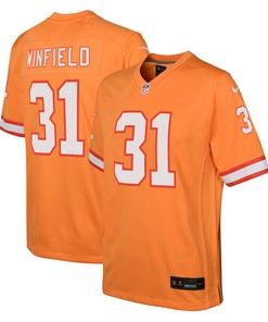 Antoine Winfield Jr. 31 Tampa Bay Buccaneers Youth Throwback Game Jersey - Orange