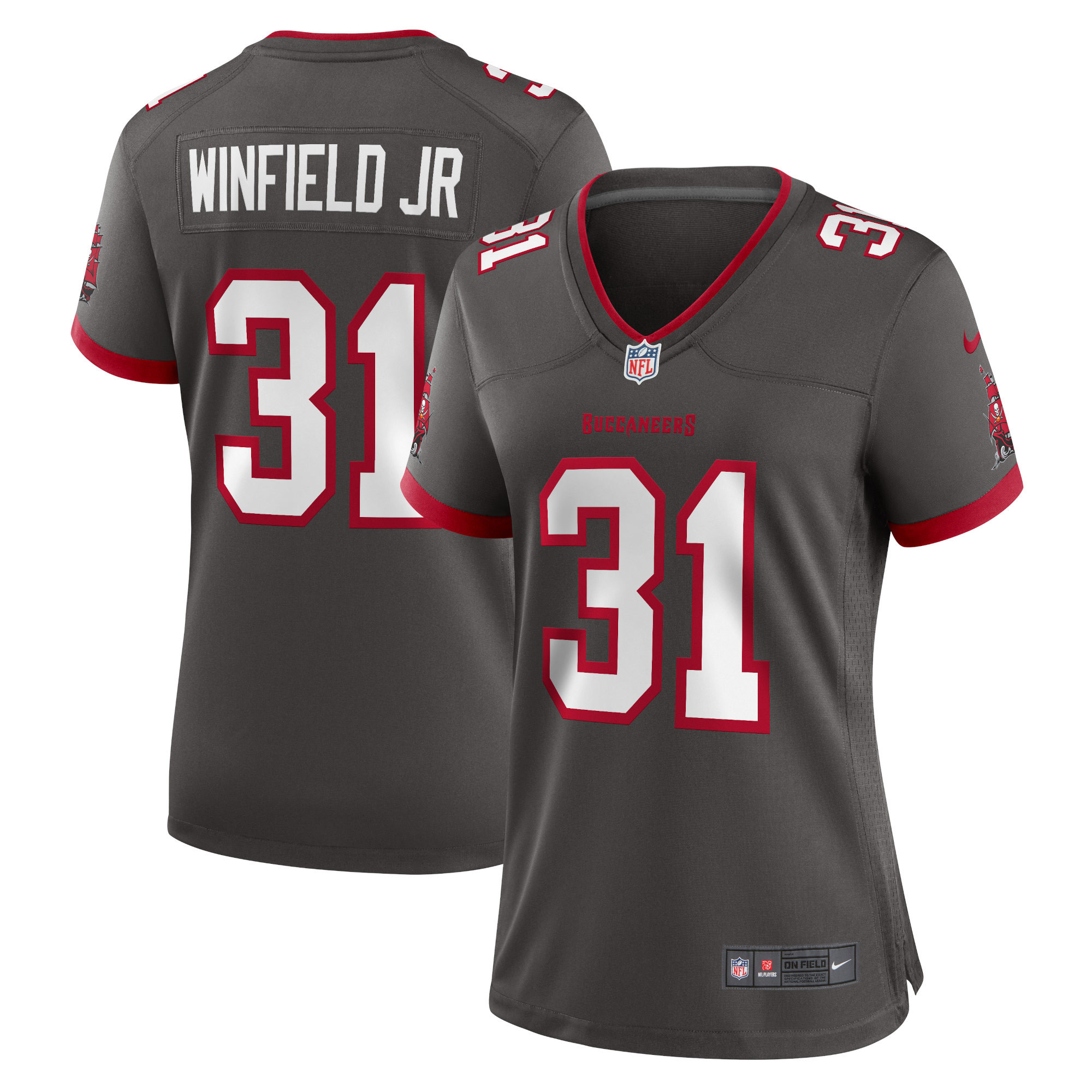 Antoine Winfield Jr. Tampa Bay Buccaneers Womens Game Jersey - Pewter Nfl