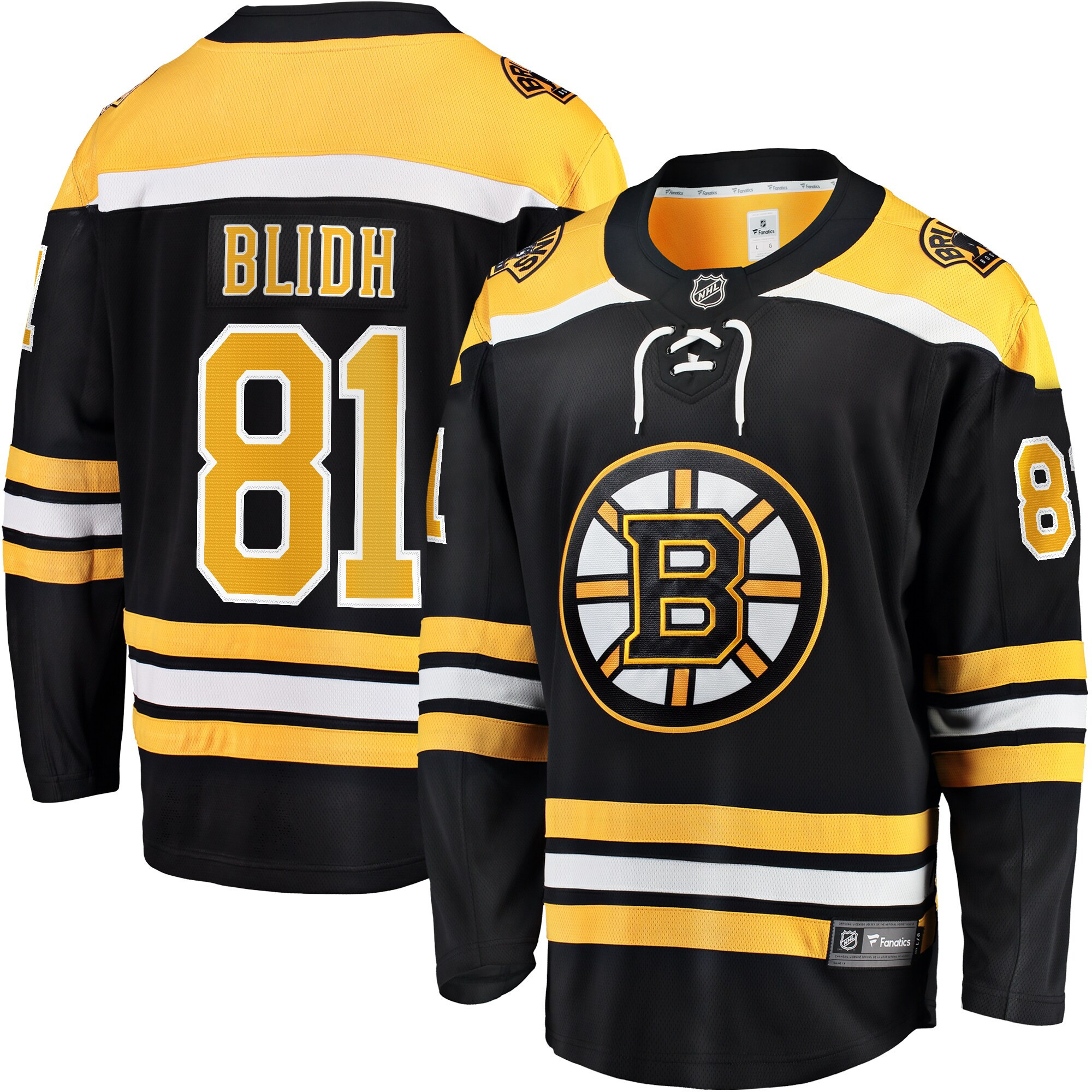 Anton Blidh Boston Bruins Fanatics Branded Home Breakaway Player Jersey - Black Nhl