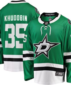 Anton Khudobin Dallas Stars Fanatics Branded Breakaway Player Jersey - Kelly Green Nhl
