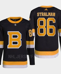 Anton Stralman 86 Boston Bruins Black Jersey Pro Alternate