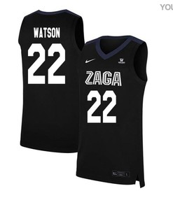 Anton Watson 22 Gonzaga Bulldogs Elite Basketball Youth Jersey - Black