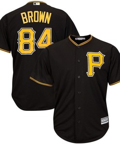 Antonio Brown Pittsburgh Pirates Majestic X Mlb Crossover Cool Base Player Jersey Black 2019
