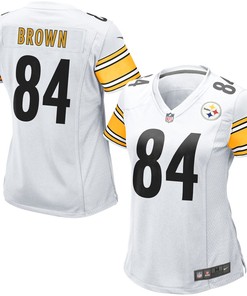 Antonio Brown Pittsburgh Steelers Nike Womens Game Jersey - White
