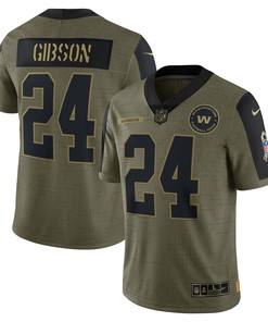 Antonio Gibson Washington Football Team 2021 Salute To Service Limited Player Jersey - Olive Nfl