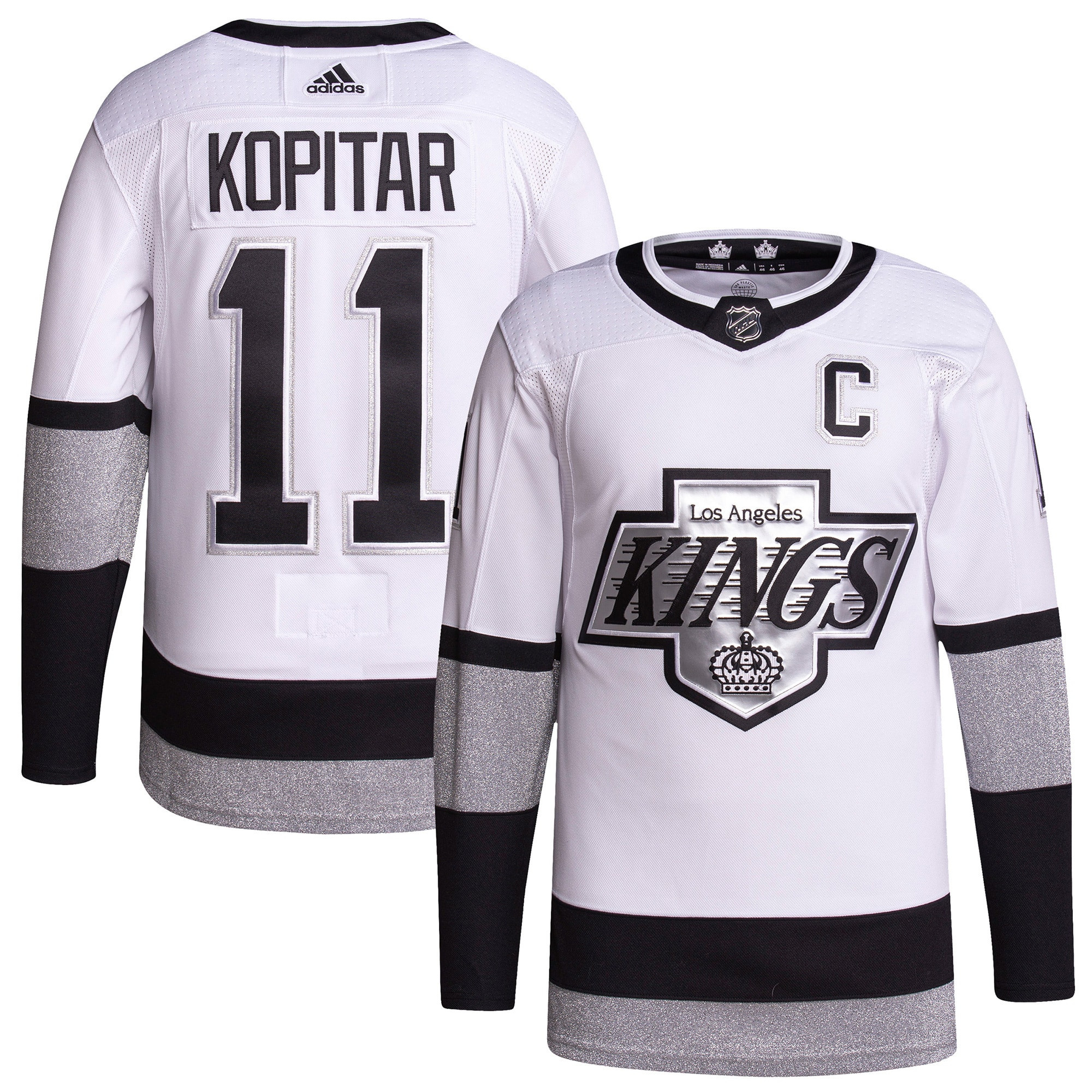 Anze Kopitar Los Angeles Kings Adidas 2021/22 Alternate Primegreen Authentic Pro Player Jersey - White Nhl