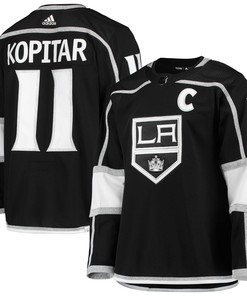 Anze Kopitar Los Angeles Kings Adidas Home Primegreen Authentic Pro Player Jersey Black Nhl