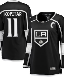 Anze Kopitar Los Angeles Kings Fanatics Branded Womens Home 2020/21 Premier Breakaway Player Jersey - Black Nhl