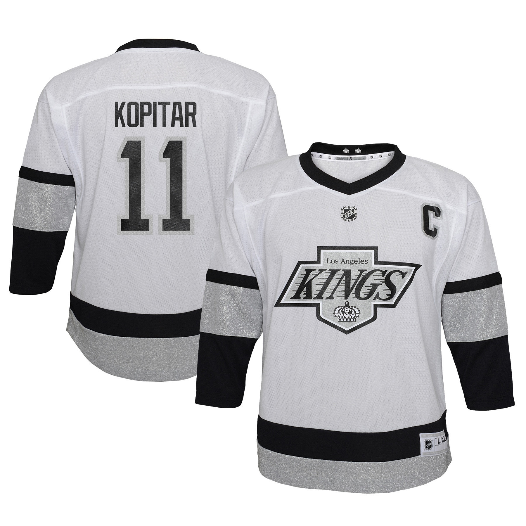 Anze Kopitar Los Angeles Kings Toddler 2021/22 Alternate Replica Player Jersey - White Nhl