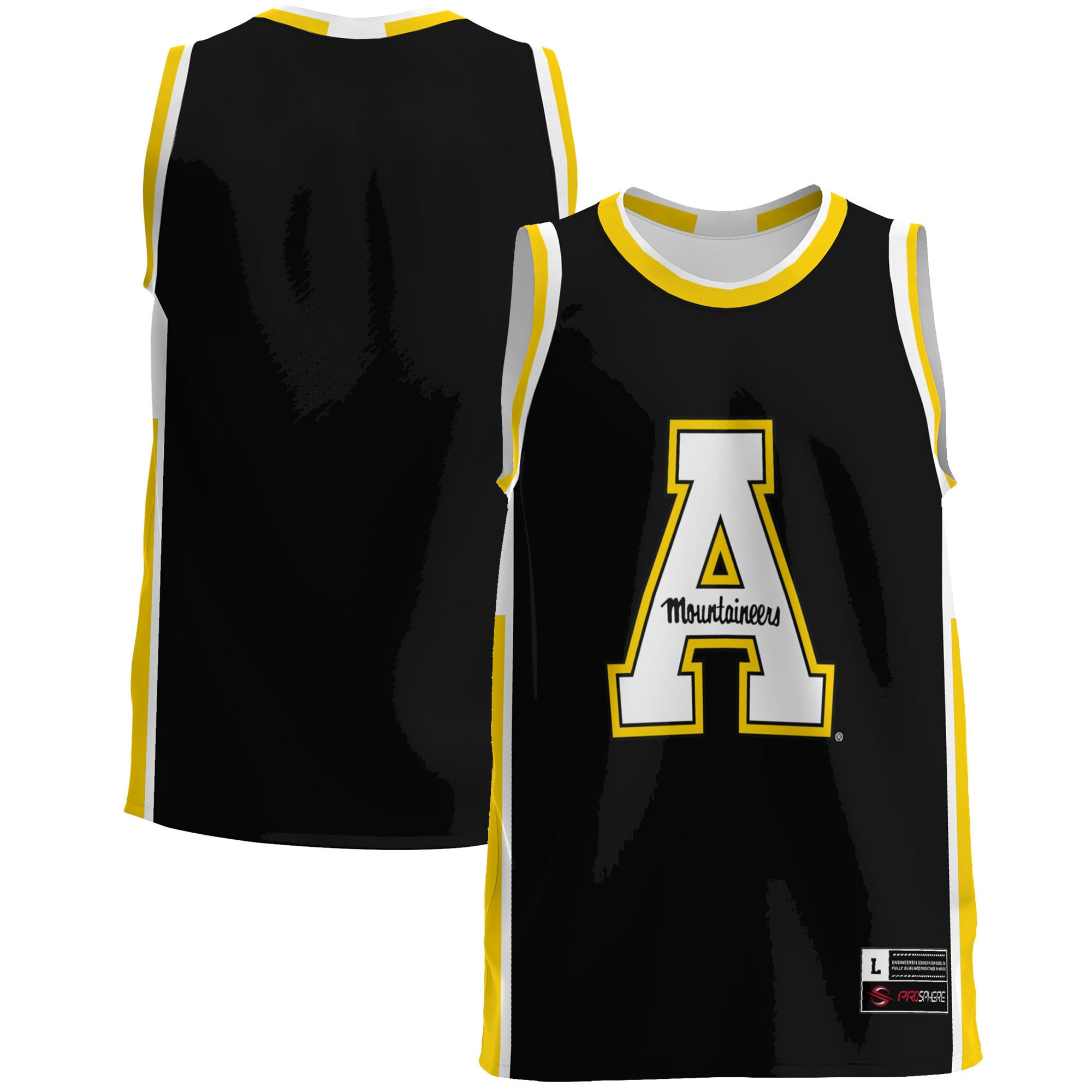 Appalachian State Mountaineers Basketball Jersey - Black Ncaa