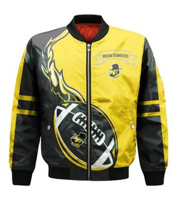 Appalachian State Mountaineers Bomber Jacket Flame Ball - NCAA