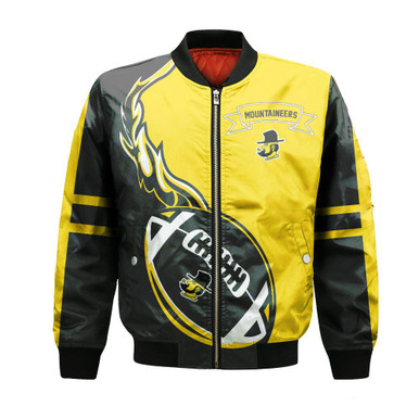 Appalachian State Mountaineers Bomber Jacket Flame Ball - NCAA