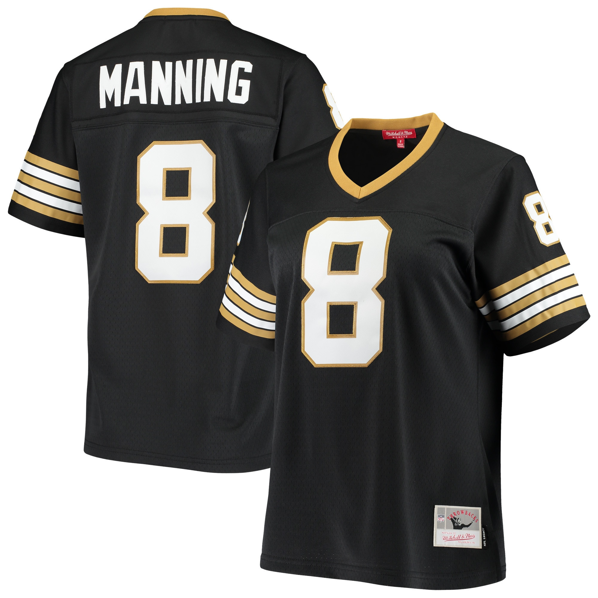 Archie Manning New Orleans Saints Mitchell & Ness Womens 1979 Legacy Replica Jersey - Black Nfl