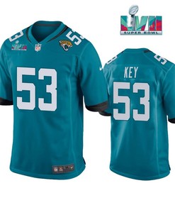 Arden Key 53 Jacksonville Jaguars Super Bowl LVII Super Bowl LVII Game Teal Jersey