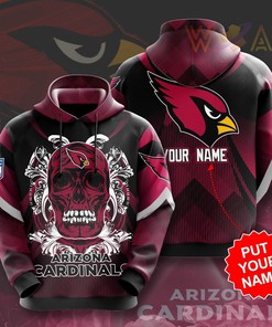 Arizona Cardinals 3D Hoodie