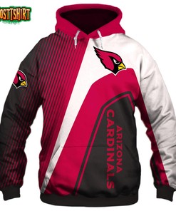 Arizona Cardinals 3D Hoodie Zipper Sweatshirt Jacket Pullover NFL Football