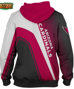 Arizona Cardinals 3D Hoodie Zipper Sweatshirt Jacket Pullover NFL Football