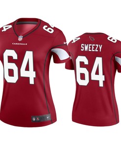Arizona Cardinals #64 J.r. Sweezy Cardinal Legend Jersey - Womens