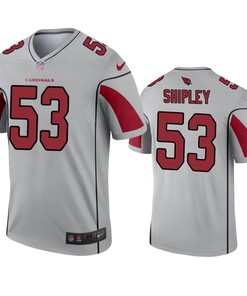 Arizona Cardinals A. Q. Shipley Silver Inverted Legend Jersey