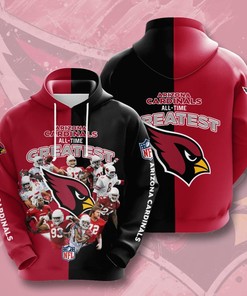 Arizona Cardinals All Time Greatest 3D Printed Hoodie/Zipper Hoodie