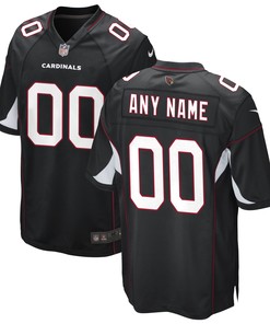 Arizona Cardinals Alternate Custom Game Jersey Black Custom Jerseys Nfl