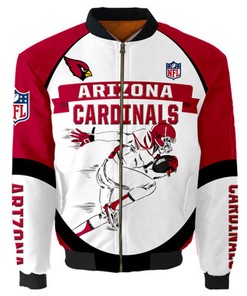 Arizona Cardinals Bomber Jacket Graphic Running men gift for fans