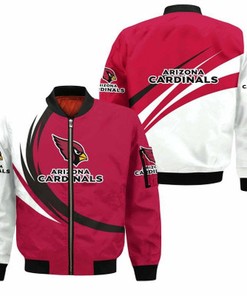 Arizona Cardinals Bomber Jacket graphic curve