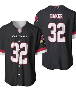Arizona Cardinals Budda Baker #32 Great Player Nfl Alternate Game Black 2019 3d Designed Allover Gift For Arizona Fans Baseball Jersey