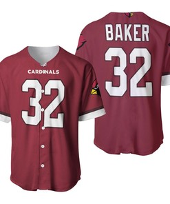 Arizona Cardinals Budda Baker #32 Nfl 2019 Draft First Round Pick Game Jersey Cardinal Custom 3d Designed Allover Gift For Arizona Fans Baseball Jersey
