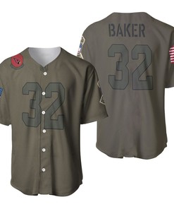 Arizona Cardinals Budda Baker #32 Nfl Great Player Camo 2019 Salute To Service 3d Designed Allover Gift For Arizona Fans Baseball Jersey