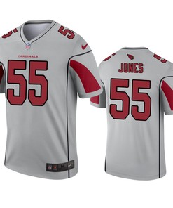 Arizona Cardinals Chandler Jones Silver Inverted Legend Jersey