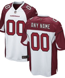 Arizona Cardinals Custom Game Jersey - White Custom Jerseys Nfl